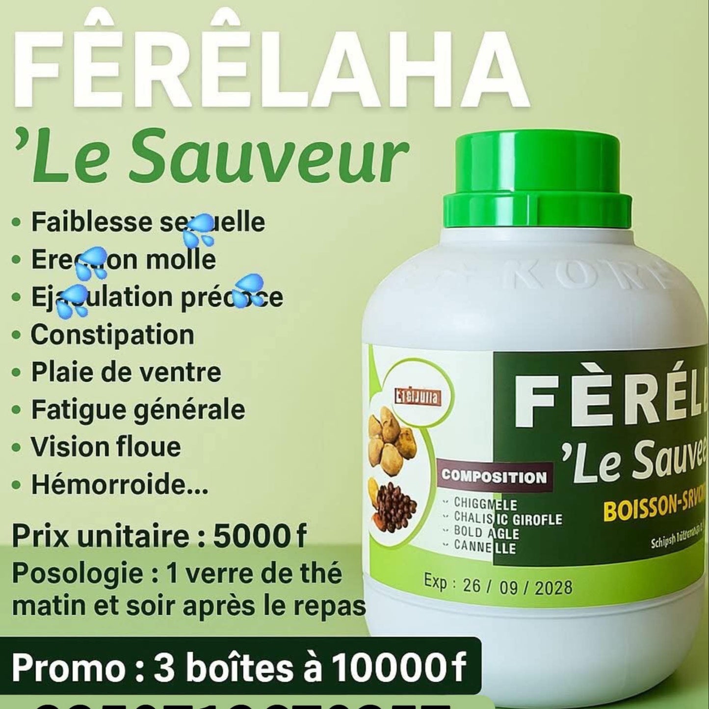 FERELAHA, Energie, Vitalité, Endurance, Appétit