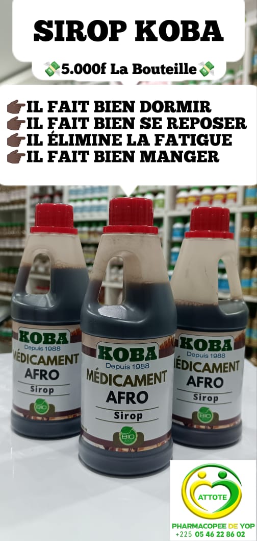 𝐒𝐈𝐑𝐎𝐏 𝐊𝐎𝐁𝐀 𝟓𝟎𝟎𝐦𝐥 Doux Sommeil & Énergie Naturelle 🌙🍃