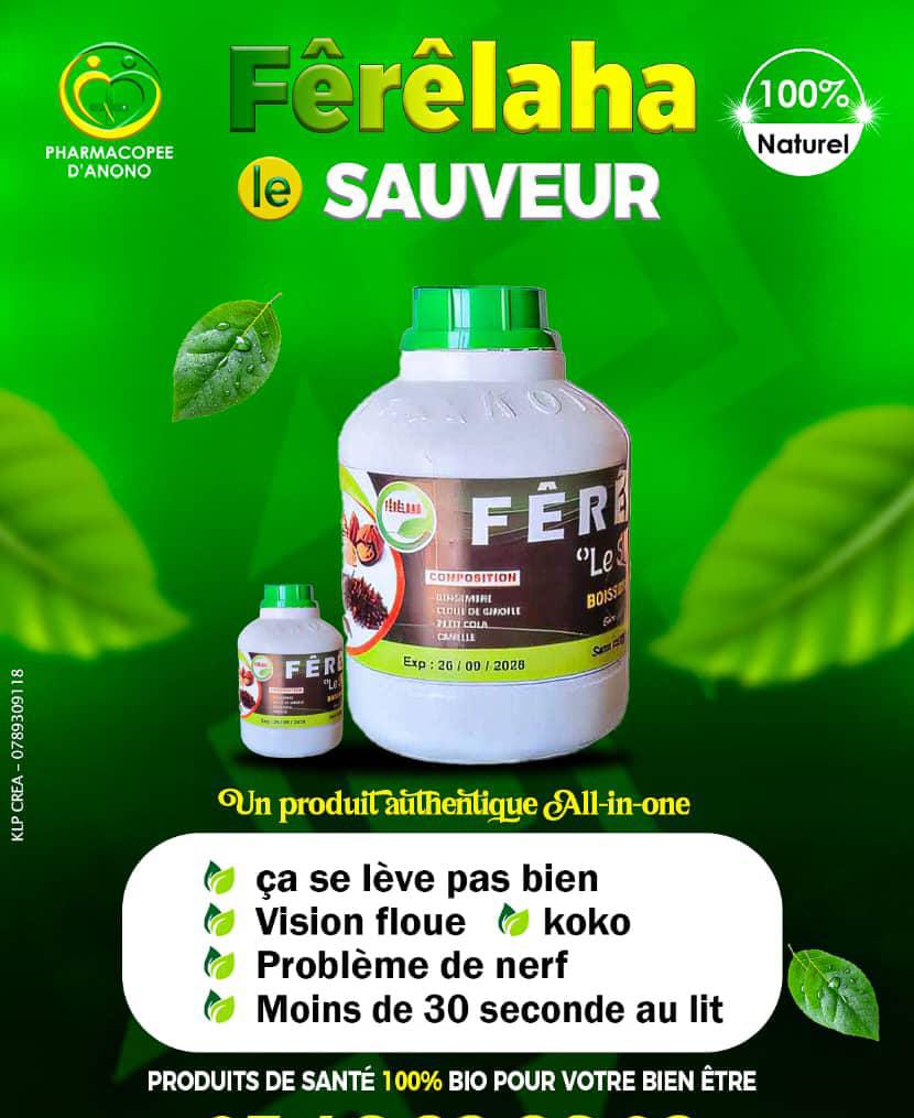 FERELAHA, Energie, Vitalité, Endurance, Appétit