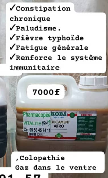 LE KOBA AFRO( koba jaun.e constipation chronique)