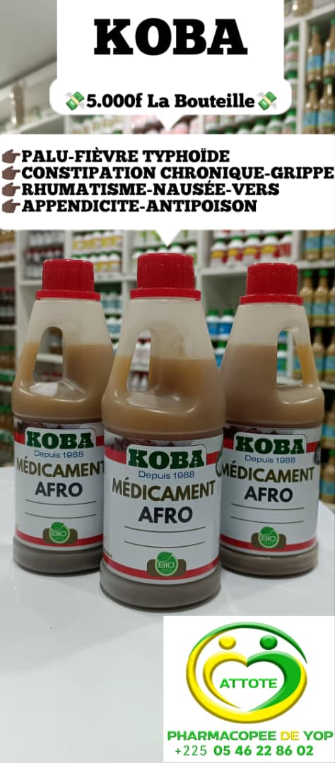 LE KOBA AFRO( koba jaun.e constipation chronique)