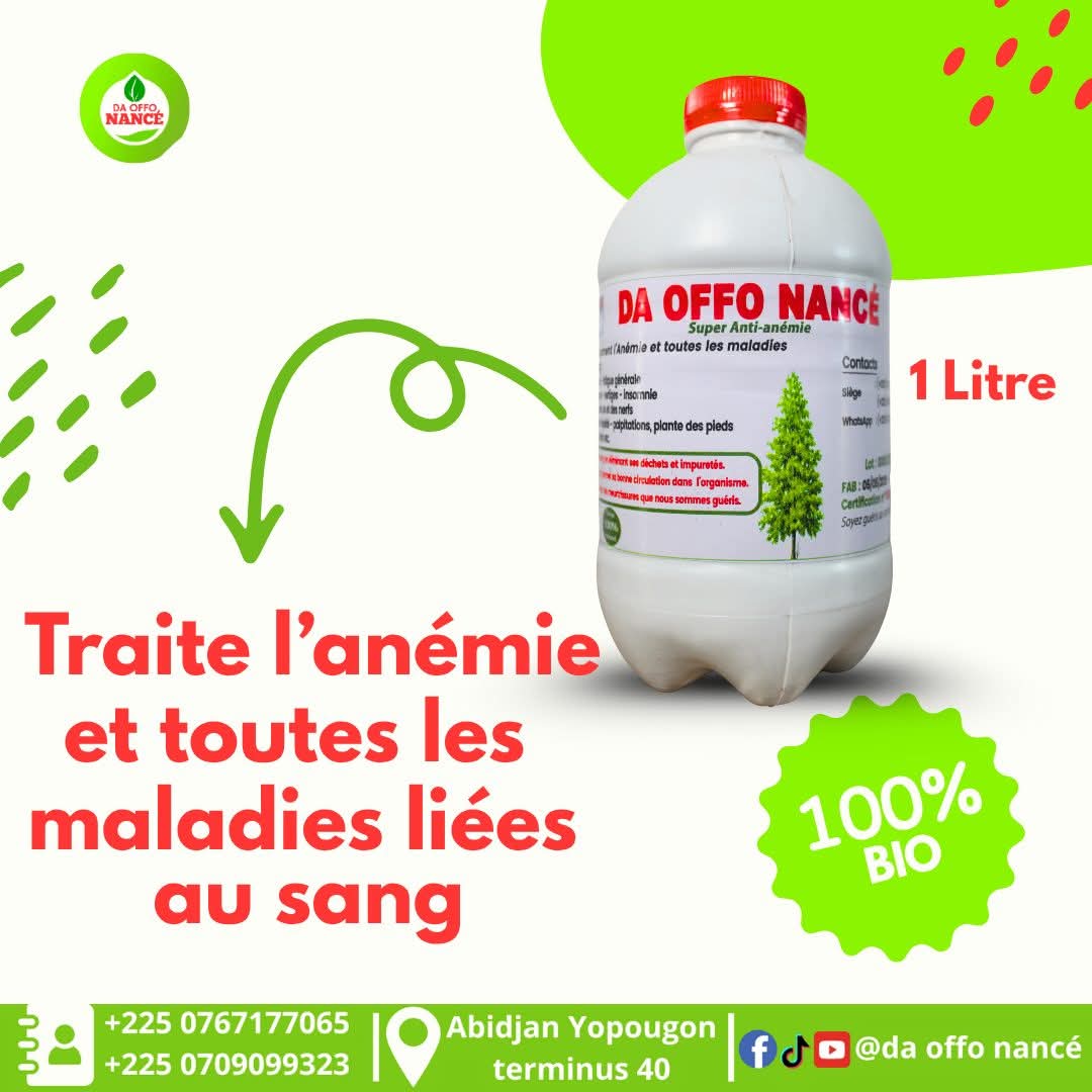 🌿💪 𝗗𝗔 𝗢𝗙𝗙𝗢 — Le S*ng Pur,palu répété, typhoïde, fatigue abusée, douleur des Os et des Nerf, bonne circulation du sa*g, débouche les verseaux sanguins et les artères, essoufflement, problème de coeur, pieds enflés,L’Énergie Retrouvée... 💉🔥