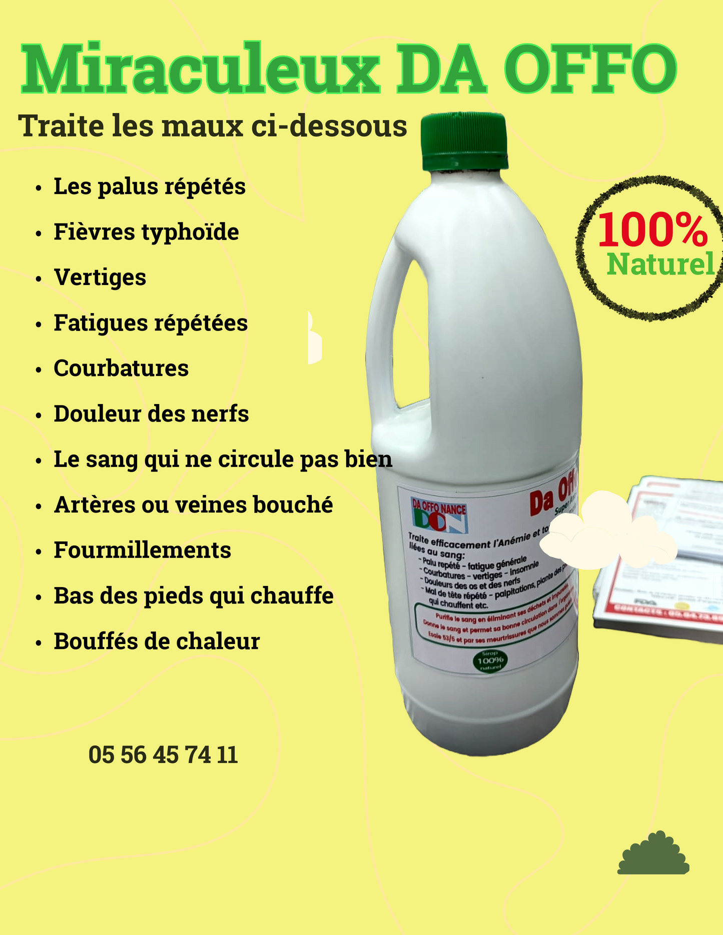 🌿💪 𝗗𝗔 𝗢𝗙𝗙𝗢 — Le S*ng Pur,palu répété, typhoïde, fatigue abusée, douleur des Os et des Nerf, bonne circulation du sa*g, débouche les verseaux sanguins et les artères, essoufflement, problème de coeur, pieds enflés,L’Énergie Retrouvée... 💉🔥