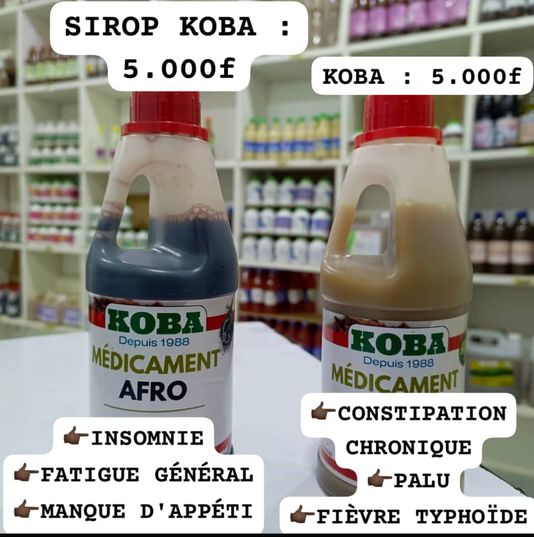 le SIROP KOBA( Composé de sirop grand et sirop petit)
